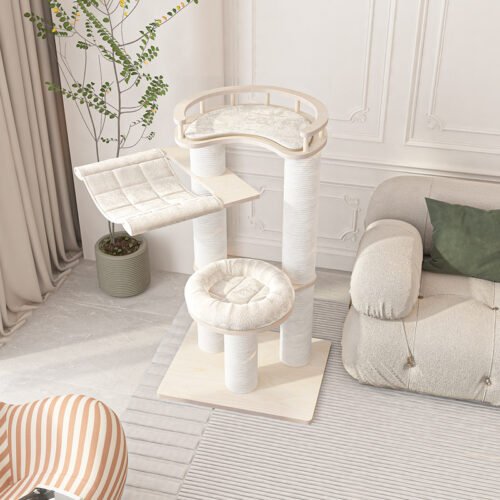 A small cat tree suitable for large cats